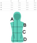 Damski bezrękawnik kamizelka przejściowa PLUS SIZE ATENA Damski bezrękawnik kamizelka przejściowa PLUS SIZE ATENA