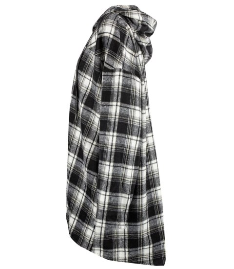 Koszula oversize z kapturem zapinana na suwak bawełna PENNY (Wielokolorowy || Czarny || Ecru) Koszula oversize z kapturem zapinana na suwak bawełna PENNY (Wielokolorowy || Czarny || Ecru)