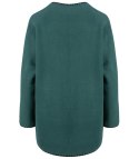 Stylowy kardigan sweter AZALIA zapinany na guzik ozdobne obszycie (Zielony) Stylowy kardigan sweter AZALIA zapinany na guzik ozdobne obszycie (Zielony)