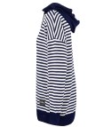 Sweter damski w paski z kapturem ciepły luźny MIRIAM (Biały || Wielokolorowy || Granatowy) Sweter damski w paski z kapturem ciepły luźny MIRIAM (Biały || Wielokolorowy || Granatowy)