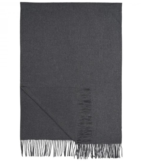 Szal szalik Gruba Chusta frędzle jednokolorowy ciepły miękki 200x70 cm (Szary) Szal szalik Gruba Chusta frędzle jednokolorowy ciepły miękki 200x70 cm (Szary)