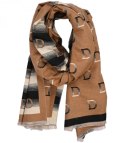 Ciepły stylowy szal szalik wzór ombre z literą D miękki gładki 180x65 cm (Brązowy || Wielokolorowy) Ciepły stylowy szal szalik wzór ombre z literą D miękki gładki 180x65 cm (Brązowy || Wielokolorowy)