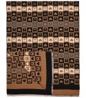 Ciepły stylowy szal szalik wzór w misie miękki gładki 180x65 cm (Brązowy || Wielokolorowy) Ciepły stylowy szal szalik wzór w misie miękki gładki 180x65 cm (Brązowy || Wielokolorowy)