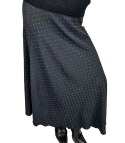 Długa elegancka satynowa spódnica z ozdobnymi kryształkami STAR (Czarny) Długa elegancka satynowa spódnica z ozdobnymi kryształkami STAR (Czarny)