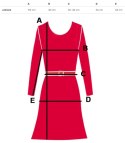Elegancka sukienka rozkloszowany dół z falbankami midi ADELE (Zielony) Elegancka sukienka rozkloszowany dół z falbankami midi ADELE (Zielony)