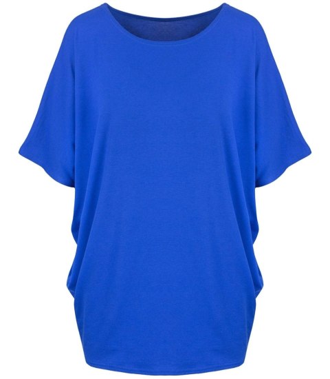 Klasyczna wygodna gładka bluzka oversize luźna elastyczna (Niebieski) Klasyczna wygodna gładka bluzka oversize luźna elastyczna (Niebieski)