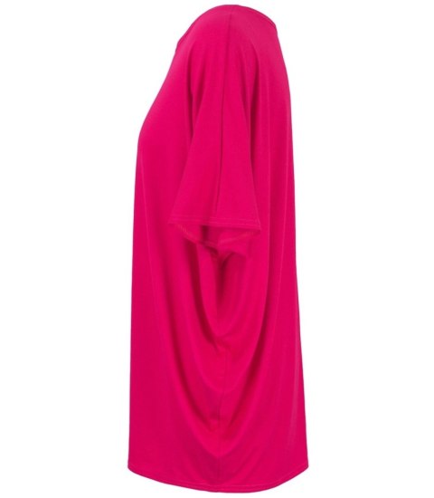 Klasyczna wygodna gładka bluzka oversize luźna elastyczna (Różowy) Klasyczna wygodna gładka bluzka oversize luźna elastyczna (Różowy)