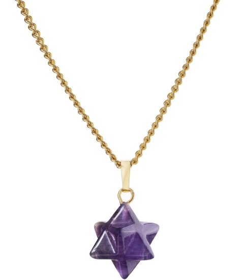 Naszyjnik wisiorek aura AMETYST BOHO (Ametyst) Naszyjnik wisiorek aura AMETYST BOHO (Ametyst)