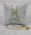 Naszyjnik wisiorek perfumetka Fluoryt kobiecy (Złoty \ Fluoryt) Naszyjnik wisiorek perfumetka Fluoryt kobiecy (Złoty \ Fluoryt)