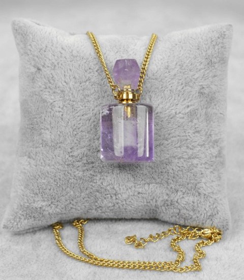 Naszyjnik wisiorek perfumetka flakon AMETYST (Ametyst) Naszyjnik wisiorek perfumetka flakon AMETYST (Ametyst)