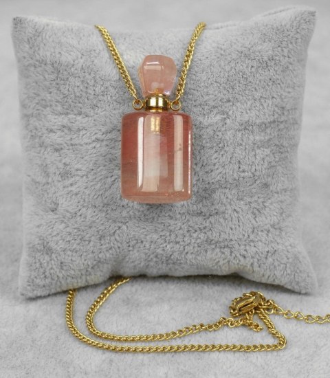 Naszyjnik wisiorek perfumetka flakon NKWARC ARBUZI (Kwarc arbuzi) Naszyjnik wisiorek perfumetka flakon NKWARC ARBUZI (Kwarc arbuzi)