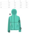 Bluza damska męska unisex z kapturem kolory z kapturem SELENA (Różowy)