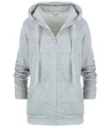 Bluza damska męska unisex z kapturem kolory z kapturem SELENA (Szary)