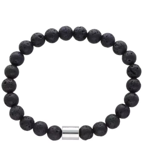 Bransoletka męska lawa kule 8,5 mm z pudełkiem (Lawa) Bransoletka męska lawa kule 8,5 mm z pudełkiem (Lawa)