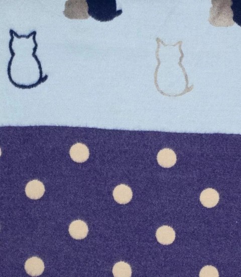 Ciepły szal szalik groszki koty patchwork dzianina (Fioletowy || Wielokolorowy) Ciepły szal szalik groszki koty patchwork dzianina (Fioletowy || Wielokolorowy)