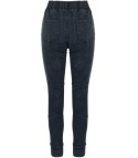 Damskie spodnie jegginsy tregginsy skinny ala jeans KIM (Czarny) Damskie spodnie jegginsy tregginsy skinny ala jeans KIM (Czarny)