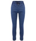 Damskie spodnie jegginsy tregginsy skinny ala jeans KIM (Niebieski) Damskie spodnie jegginsy tregginsy skinny ala jeans KIM (Niebieski)