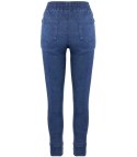 Damskie spodnie jegginsy tregginsy skinny ala jeans KIM (Niebieski) Damskie spodnie jegginsy tregginsy skinny ala jeans KIM (Niebieski)