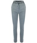 Damskie spodnie jegginsy tregginsy skinny ala jeans KIM (Szary) Damskie spodnie jegginsy tregginsy skinny ala jeans KIM (Szary)