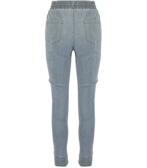 Damskie spodnie jegginsy tregginsy skinny ala jeans KIM (Szary) Damskie spodnie jegginsy tregginsy skinny ala jeans KIM (Szary)
