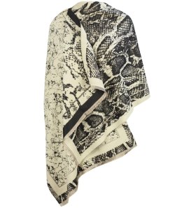 Modny szal szalik chusta SNAKE dwukolorowy Elegancki (Beżowy)