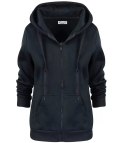 Rozpinana bluza kangurka z kapturem DYLAN (Czarny) Rozpinana bluza kangurka z kapturem DYLAN (Czarny)