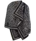 Szal szalik elegancka chusta pashmina LITERKI (Czarny) Szal szalik elegancka chusta pashmina LITERKI (Czarny)