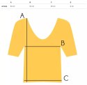 T-shirt bluzka koszulka rękaw falbanka (Żółty) T-shirt bluzka koszulka rękaw falbanka (Żółty)