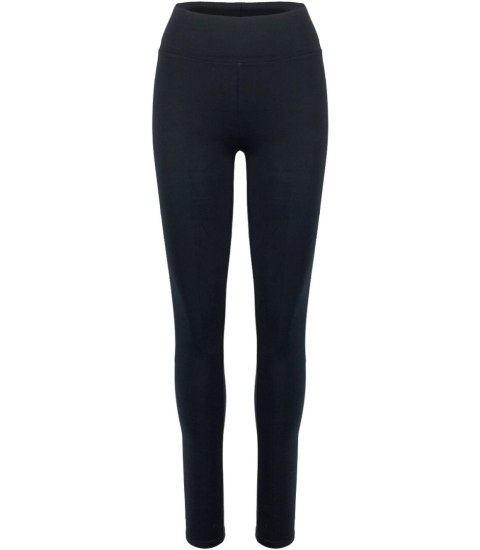 Wyszczuplające czarne legginsy wysoki stan IRMINA