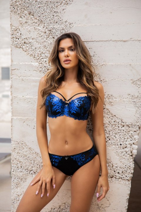 Biustonosz push up Biustonosz Push-up Model V-10231 Black/Blue - Axami - 80C Biustonosz push up Biustonosz Push-up Model V-10231 Black/Blue - Axami - 80C