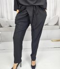 Eleganckie luźne spodnie kopertowe z wiązaniem w pasie CLARA (Czarny) Eleganckie luźne spodnie kopertowe z wiązaniem w pasie CLARA (Czarny)