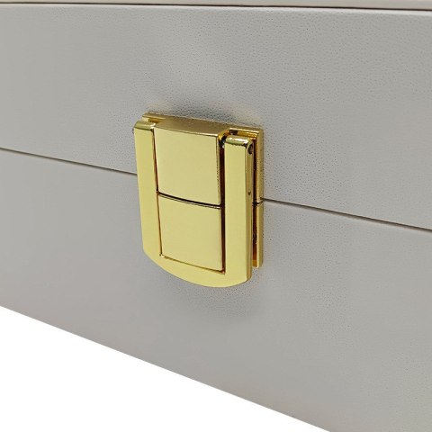 Szkatułka pudełko na zegarki na 12szt, biała ekoskóra 30 x 20 x 8cm PD154 Szkatułka pudełko na zegarki na 12szt, biała ekoskóra 30 x 20 x 8cm PD154
