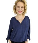 Elegancka koszula Tunika oversize Brokatowa Luźna Stylowa PENELOPA (Granatowy) Elegancka koszula Tunika oversize Brokatowa Luźna Stylowa PENELOPA (Granatowy)