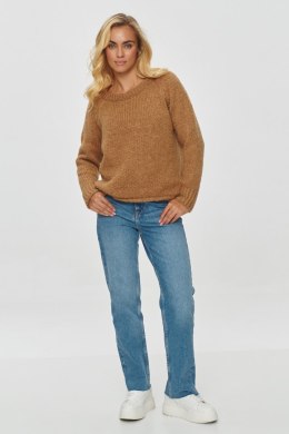 Sweter Damski Model S150 Camel - Makadamia - uniwersalny