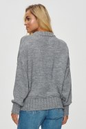 Sweter Damski Model S151 Grey Melange - Makadamia - uniwersalny Sweter Damski Model S151 Grey Melange - Makadamia - uniwersalny