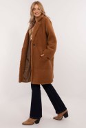 Płaszcz Damski Model DHJ-PL-19991.86 Light Brown - Italy Moda - uniwersalny