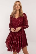 Sukienka Model MI-SK-A1249.90 Bordo - Italy Moda - uniwersalny Sukienka Model MI-SK-A1249.90 Bordo - Italy Moda - uniwersalny