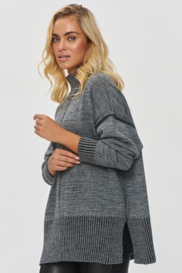 Golf Damski Model S148 Grey Melange - Makadamia - uniwersalny