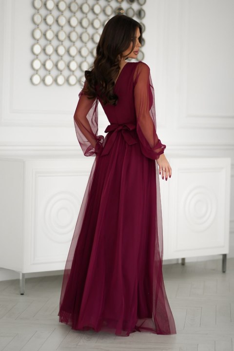Sukienka Model 302-10 Bordo - Bicotone - 44 Sukienka Model 302-10 Bordo - Bicotone - 44