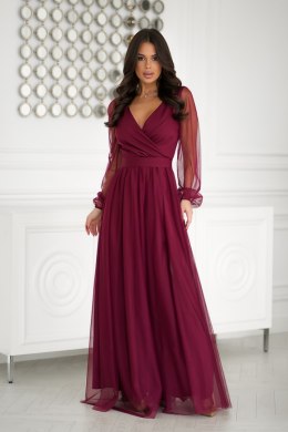 Sukienka Model 302-10 Bordo - Bicotone - 46