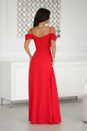 Sukienka Model 320-02 Red - Bicotone - 38 Sukienka Model 320-02 Red - Bicotone - 38