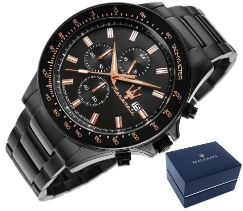 Zegarek Męski MASERATI Sfida R8873640011 + BOX Zegarek Męski MASERATI Sfida R8873640011 + BOX
