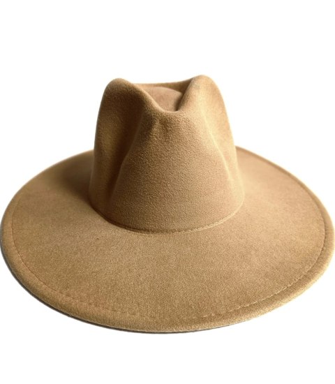 Elegancki damski kapelusz panama z ozdobną broszką z piórami i koralikami (Beżowy) Elegancki damski kapelusz panama z ozdobną broszką z piórami i koralikami (Beżowy)