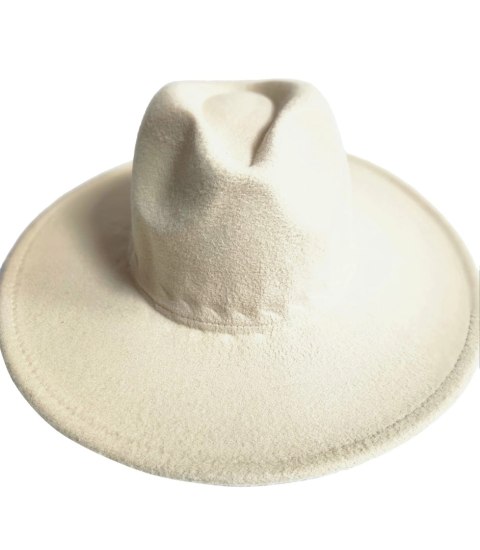 Elegancki damski kapelusz z dużą broszką z piórami i kolorowymi cyrkoniami (Beżowy) Elegancki damski kapelusz z dużą broszką z piórami i kolorowymi cyrkoniami (Beżowy)