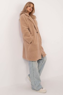 Płaszcz Damski Model DHJ-PL-19991.76 Dark Beige - Italy Moda - uniwersalny