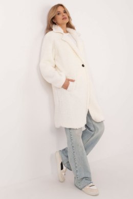 Płaszcz Damski Model DHJ-PL-19991.93P Ecru - Italy Moda - uniwersalny