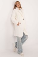 Płaszcz Damski Model DHJ-PL-19991.93P Ecru - Italy Moda - uniwersalny Płaszcz Damski Model DHJ-PL-19991.93P Ecru - Italy Moda - uniwersalny