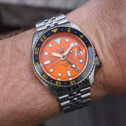 ZEGAREK MĘSKI SEIKO 5 SPORTS SSK005K1 GMT AUTOMAT WR100 + BOX ZEGAREK MĘSKI SEIKO 5 SPORTS SSK005K1 GMT AUTOMAT WR100 + BOX