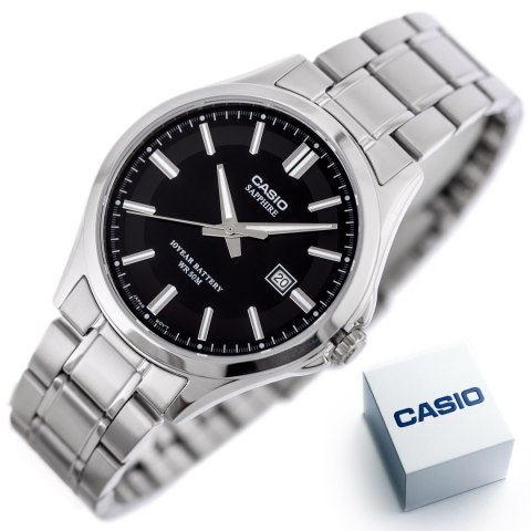 Zegarek Męski Casio MTS-100D-1A + BOX (zd236a) SZAFIR Zegarek Męski Casio MTS-100D-1A + BOX (zd236a) SZAFIR