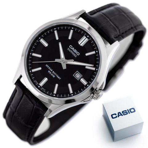 Zegarek Męski Casio MTS-100L-1A+ BOX (zd237a) SZAFIR Zegarek Męski Casio MTS-100L-1A+ BOX (zd237a) SZAFIR
